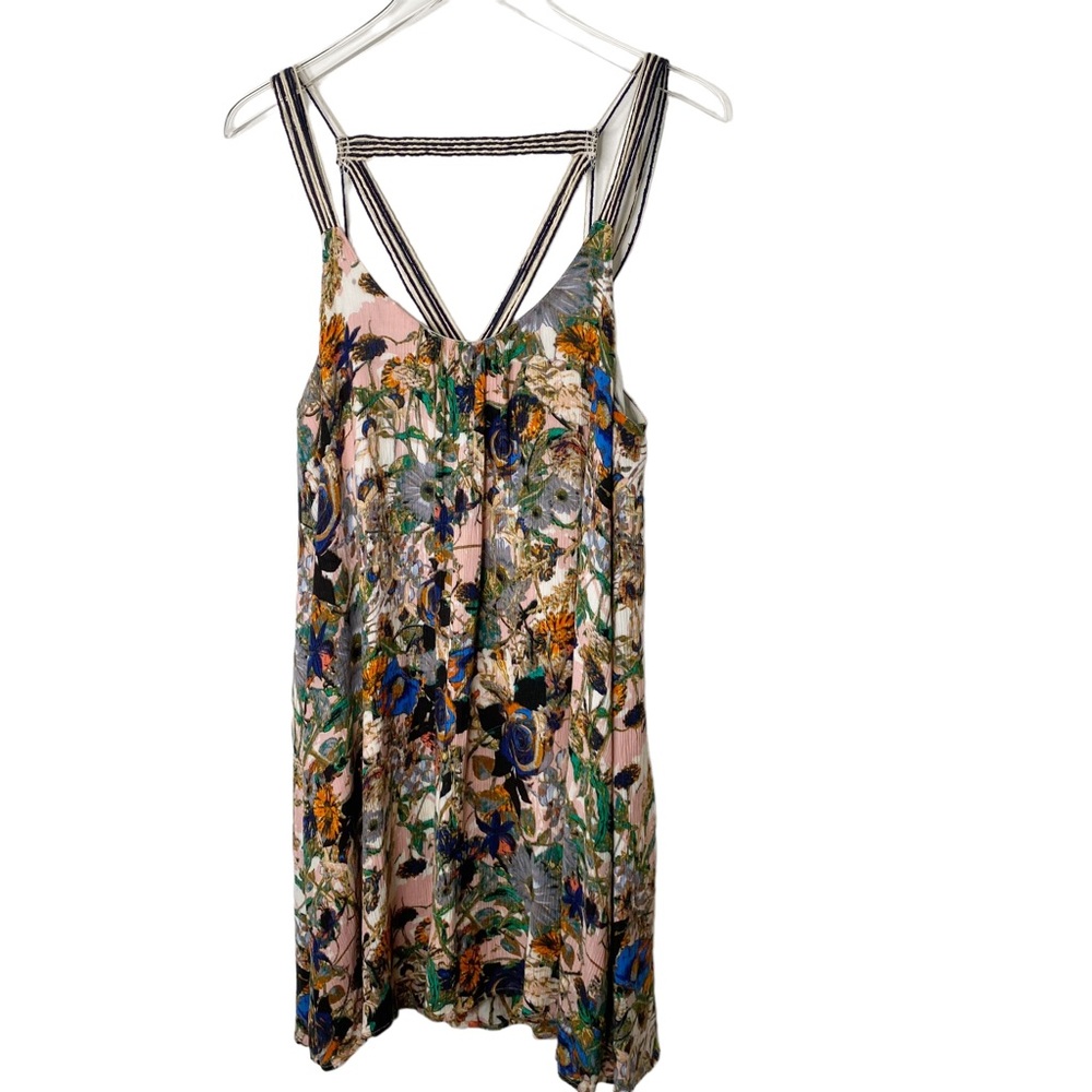 Free People Anthropologie Floral Watercolor Dress Small - Picture 2 of 7